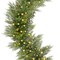 Pre-Lit Cedar Cypress Christmas Garland w/ Twinkling LEDs, Realistic Indoor Holiday Decor for Door, Mantle, Battery